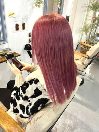 セミロング ✨艶感/透け感✨Sherry所属・艶髪/ハイトーン Sherryのヘアスタイル