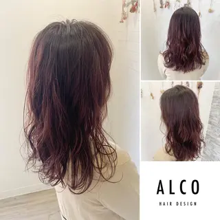 セミロング カラー ワタイショウタ 髪質改善✨眉毛サロンのヘアスタイル