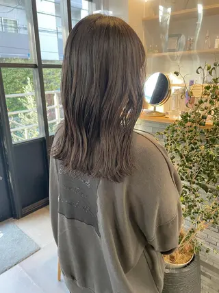ミディアム カラー 横浜似合わせ美容師 スタイリスト✂️ゆりのヘアスタイル