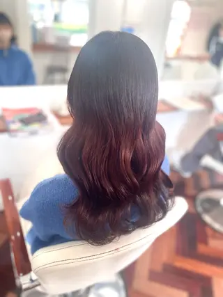 ロング カラー mopa所属・mopa_kaede 暖色カラー/ロングのヘアスタイル