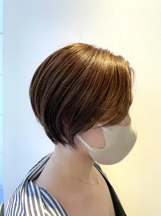 ショート カラー 笠原 健人のヘアスタイル