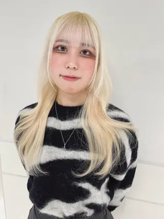 ロング カラー りおな/エクステ /ミルクティーカラーのヘアスタイル