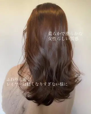 ロング カラー ヘアアレンジ topstylist 芳賀みなみのヘアスタイル