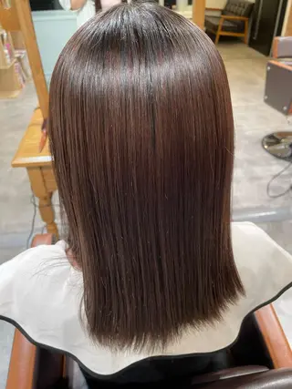 ミディアム 髪質改善/艶カラー 🤍mizueのヘアスタイル
