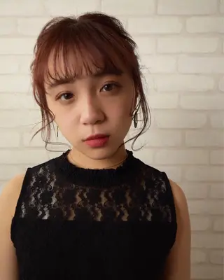 ミディアム ヘアアレンジ カルラ　蒲田店所属・大久保寿高✨ なりたい色を叶える✨のヘアスタイル