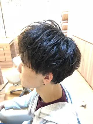 ショート パーマ メンズ メンズカット 三村洸斗のヘアスタイル