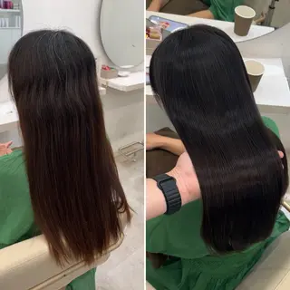 ロング 髪質改善/縮毛矯正 梅田茶屋町/西尾祐作のヘアスタイル