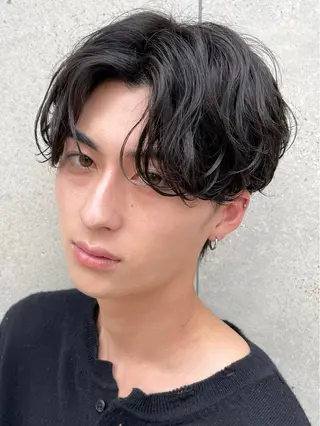 ショート カラー パーマ ヘアアレンジ メンズ 亀井隆汰/メンズ専門 パーマ特化美容師のヘアスタイル