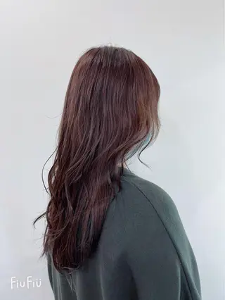 ロング カラー 新宿/小顔レイヤー/ 顔まわり/西慶太朗のヘアスタイル