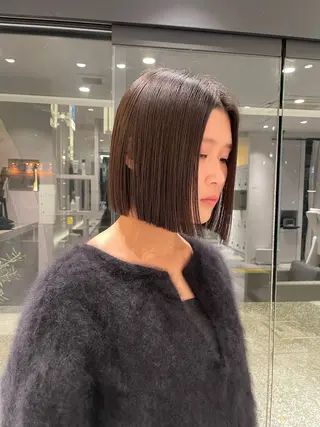 ミディアム 山下 紗里奈のヘアスタイル