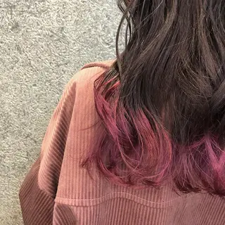 ロング カラー カトウ ユウカのヘアスタイル