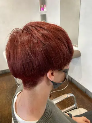 ショート カラー 加藤 泰地のヘアスタイル