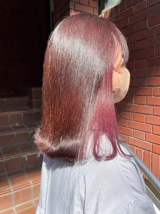 セミロング カラー 西 めぐみのヘアスタイル