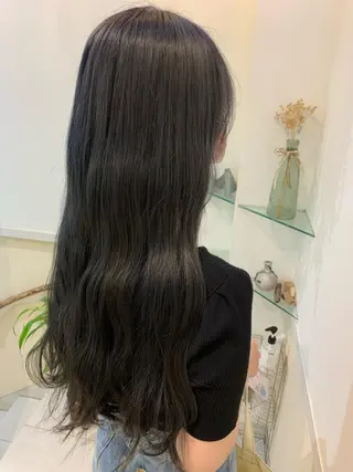カラー ブリーチしない暖色 カラー🥀杉 優菜のヘアスタイル