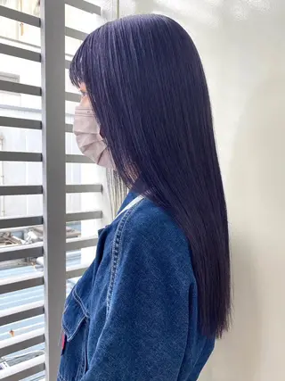 ロング カラー ANNA /艶髪/ハイトーンのヘアスタイル