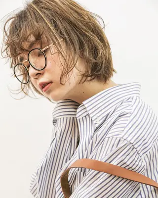 ミディアム サトウ レンマのヘアスタイル