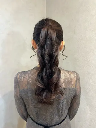 ミディアム 濱野 梨奈のヘアスタイル