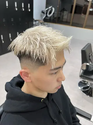 カラー メンズ 金子勇希🔥パーマ 比率90%以上🔥のヘアスタイル