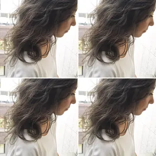 セミロング カラー 【美髪矯正】【スト カール】小野村翔太のヘアスタイル