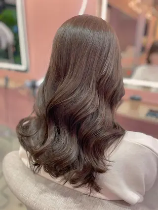 ロング カラー wixy    mimi所属・透明感カラーの人 ベージュの王様のヘアスタイル