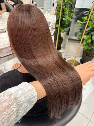ロング カラー Sakuraෆ˚* 艶カラー×まつパ💖のヘアスタイル