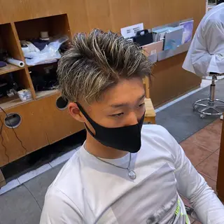 ショート カラー メンズ メンズスタイル 完全再現/仁翔のヘアスタイル