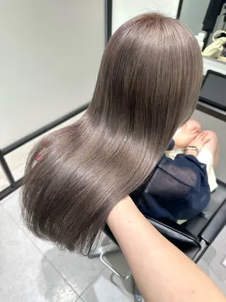 ロング パーマ/オリーブ/ 酸性ストレート/ゆなのヘアスタイル