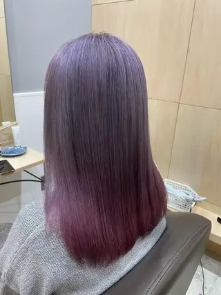 セミロング カラー miloc那覇 MIKUのヘアスタイル