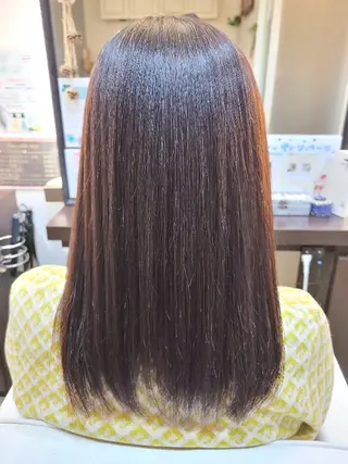 セミロング hair make  ange 所属・赤池 彩のヘアスタイル