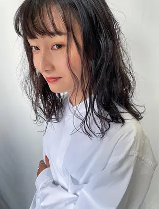 ミディアム カラー Kouta/似合わせ /パーマ/カラーのヘアスタイル