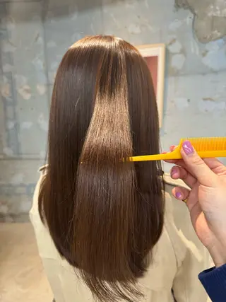 ロング カラー パーマ ヘアアレンジ メンズ casey mayuのヘアスタイル