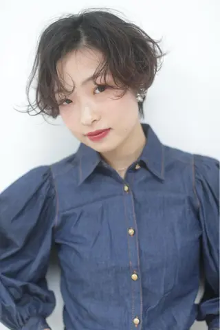 ショート 波巻きスパイラル/ メンズパーマ/ゆうひのヘアスタイル