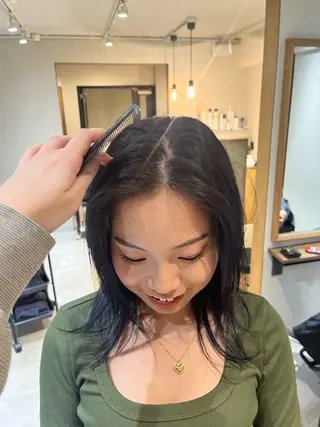 カラー YUI／レイヤー カット/透明感カラーのヘアスタイル