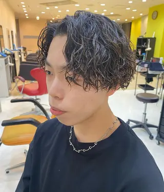 パーマ メンズ 年間2000名担当◎ パーマ職人/仲原佑樹のヘアスタイル