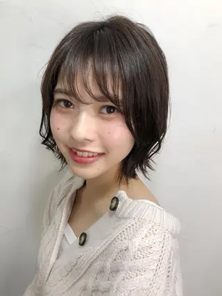 ミディアム カラー レイヤー×髪質改善✨ 渋谷/佐藤侑哉のヘアスタイル