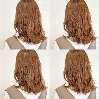 ミディアム ミルクティーベージュ 山本勝志のヘアスタイル