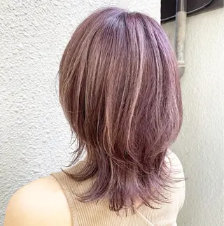 ミディアム カラー 店長担当🌟 矢吹ガブリエル🌟のヘアスタイル