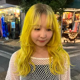 ロング カラー ボブハイトーン🦖 デザインMAMIのヘアスタイル