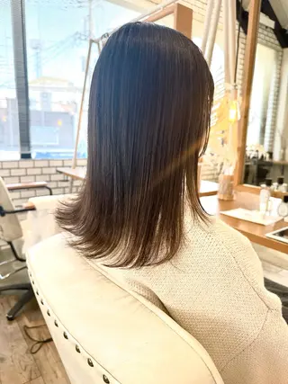 ミディアム 今 ちあきのヘアスタイル