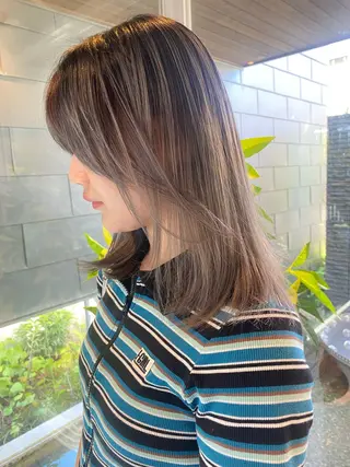 ミディアム カラー nambu-GARDEN所属・上田 昂雅のヘアスタイル