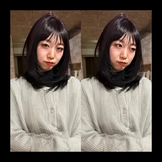 ミディアム カラー mai / linoah˚✧のヘアスタイル