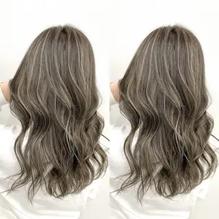 ロング カラー ブリーチ無しダブル カラー🦕まどかのヘアスタイル