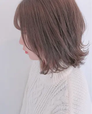 ミディアム カラー The book hand salon所属・伊藤 さやかのヘアスタイル