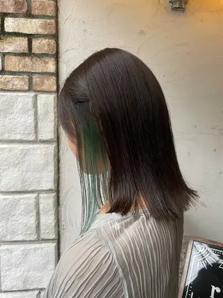 ミディアム カラー ブリーチ/レイヤー 💙ayame💙のヘアスタイル