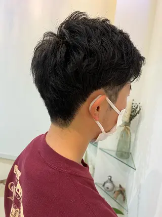 メンズ ブリーチしない暖色 カラー🥀杉 優菜のヘアスタイル