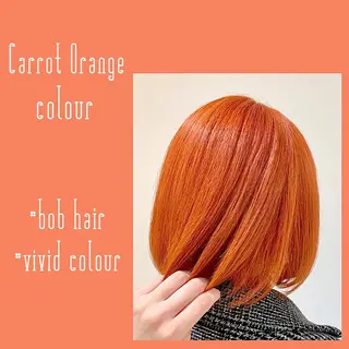 ミディアム カラー 樋笠 知佳のヘアスタイル