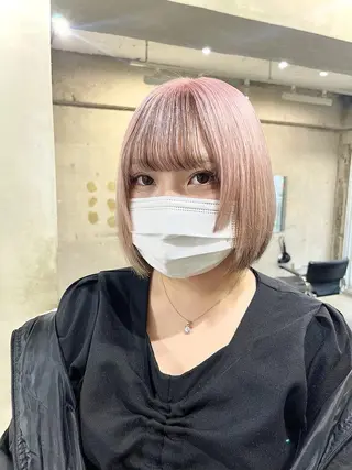 ショート カラー レイヤーカットとハイ トーン/HIROKIのヘアスタイル