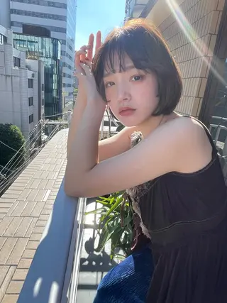 ショート カラー ショート/ボブ専門 宮脇美奈/南船場のヘアスタイル
