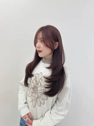 ロング パーマ ヘアアレンジ メンズ キッズ ♥️韓国ヘア レイヤー♥️ゆりのヘアスタイル