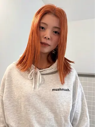 ミディアム カラー ブリーチ/似合わせ Kaito🦕/栄のヘアスタイル